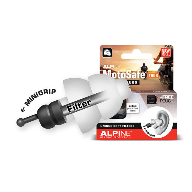 Tapones Para Los Oídos Alpine Motosafe Tour Con Miniagarre Para Harley-Davidson