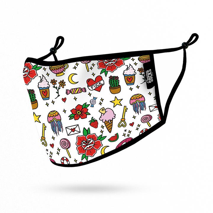 Mascarilla Proteccion Homologada American Socks Doodle Candy Face Mask