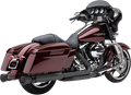 COBRA 4.5" RACE-PRO SLIP-ON MUFFLERS FOR HARLEY-DAVIDSON 2017 - 2020 Black 4 1/2" Race-Pro Slip-On Mufflers