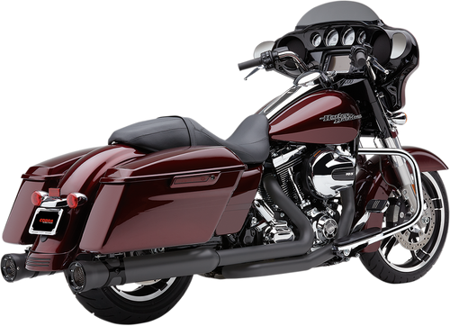 COBRA 4.5" RACE-PRO SLIP-ON MUFFLERS FOR HARLEY-DAVIDSON 2017 - 2020 Black 4 1/2" Race-Pro Slip-On Mufflers