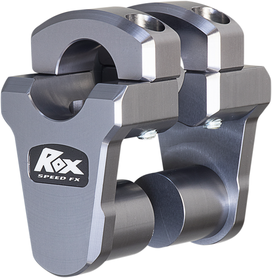 ROX SPEED FX PIVOTING HANDLEBAR RISERS RISER 2/1.125 GRY ANO