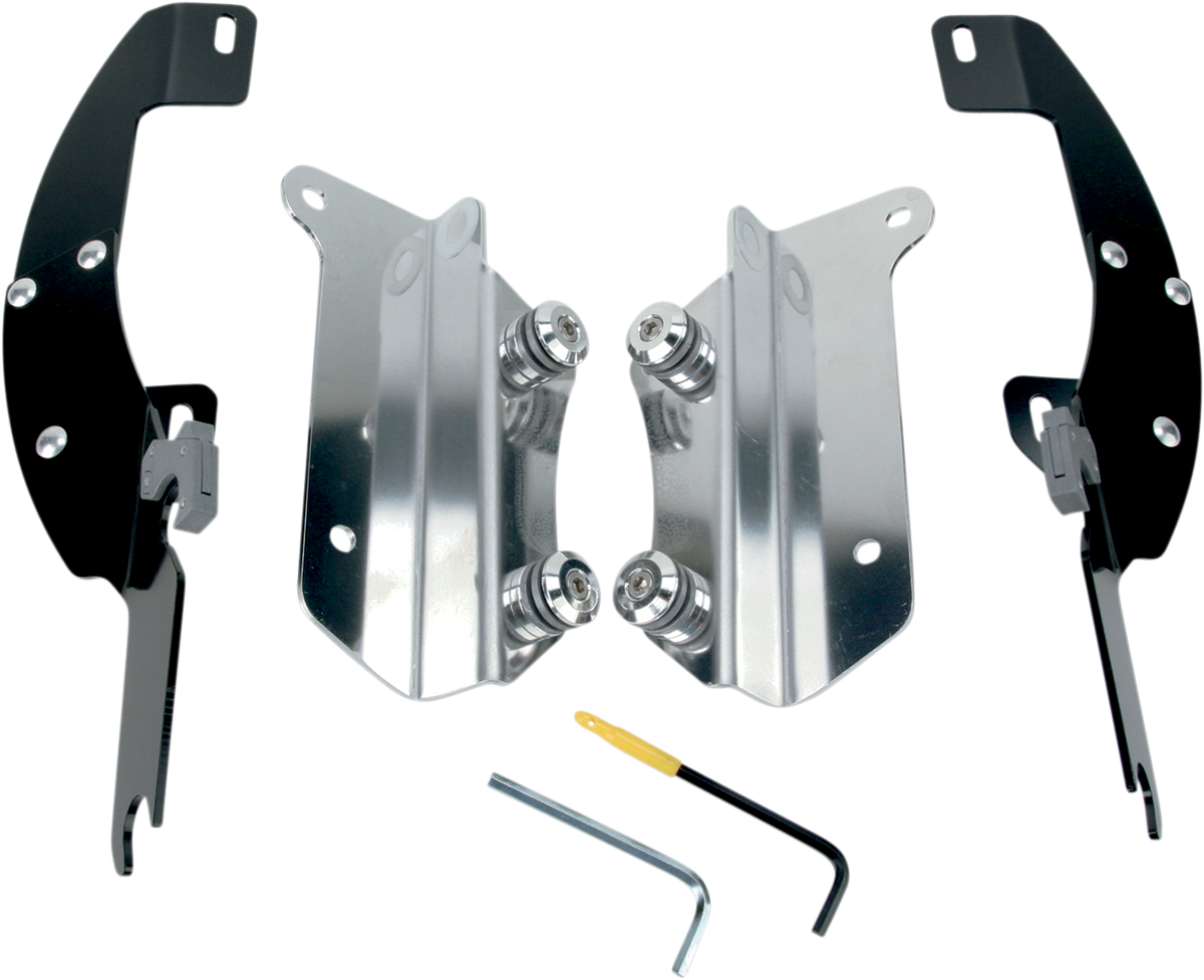 MEMPHIS SHADES METRIC BATWING FAIRING, WINDSHIELDS, DEFLECTORS AND ACCESSORIES MNT KIT BW 15 NOMAD FI BL
