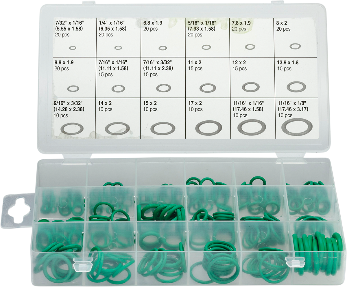 MOOSE RACING HARD-PARTS UNIVERSAL METRIC AND SAE 270-PIECE O-RING ASSORTMENT O-RING SAE & METRIC 270PC