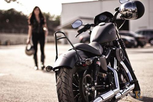 Ik ben het eens met de Harley-Davidson Sportster voor 'potige op 04 korte Sissy Bar