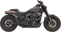 BASSANI XHAUST RADIAL SWEEPERS FOR HARLEY-DAVIDSON 2018 Black Radial Sweepers/Black Slotted Heat Shields