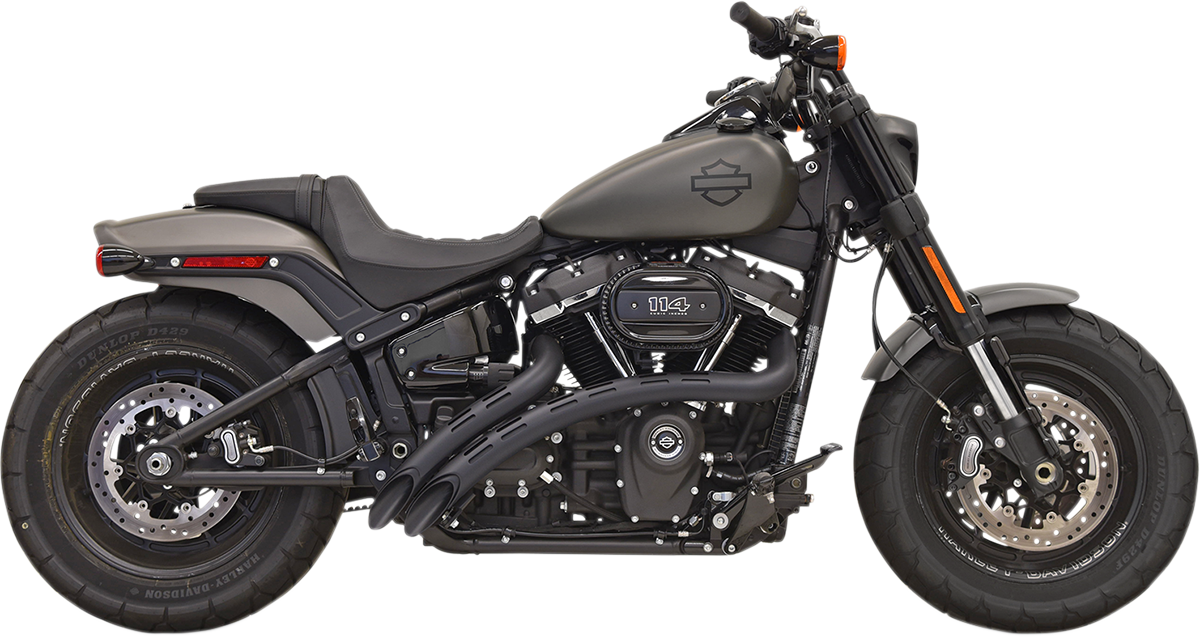 BASSANI XHAUST RADIAL SWEEPERS FOR HARLEY-DAVIDSON 2018 Black Radial Sweepers/Black Slotted Heat Shields