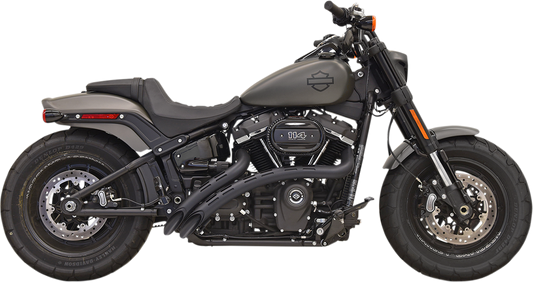 BASSANI XHAUST RADIAL SWEEPERS FOR HARLEY-DAVIDSON 2018 Black Radial Sweepers/Black Slotted Heat Shields