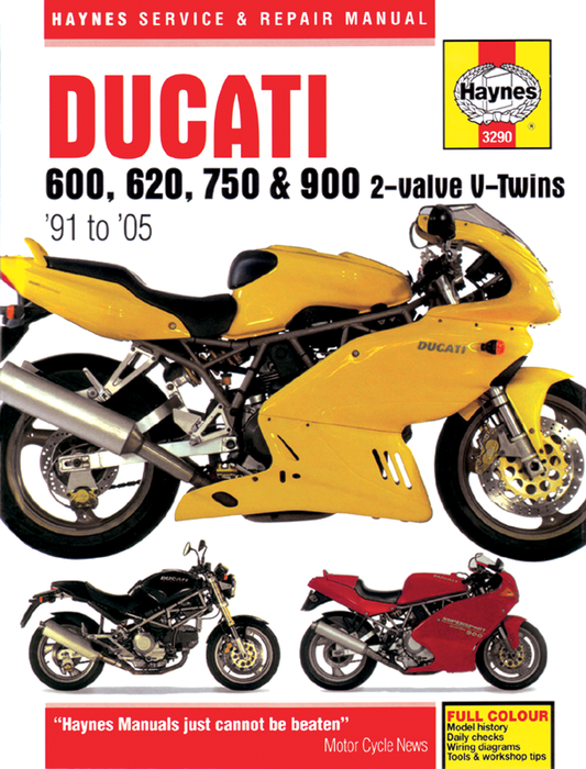 HAYNES MOTORCYCLE REPAIR MANUALS MANUAL DUCATI V-TWIN