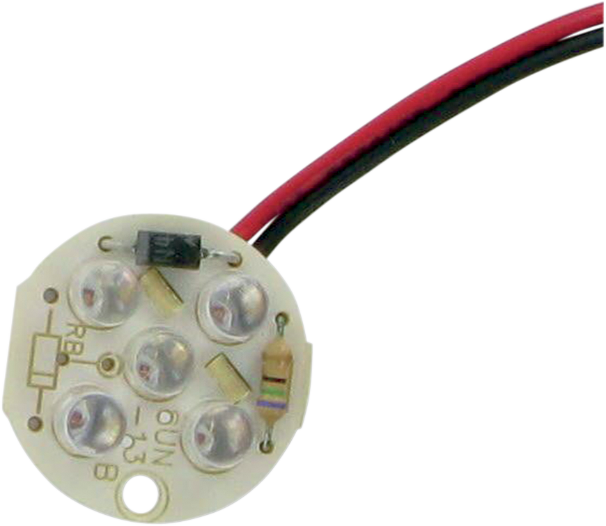 DRAG SPECIALTIES CHROME MARKER LIGHTS LED RED F/7805-2067