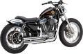 COBRA SPEEDSTER SHORT 909 2-INTO-2 SYSTEMS FOR HARLEY-DAVIDSON 2002 - 2003 Chrome Speedster Short 909 2-Into-2 Exhaust System
