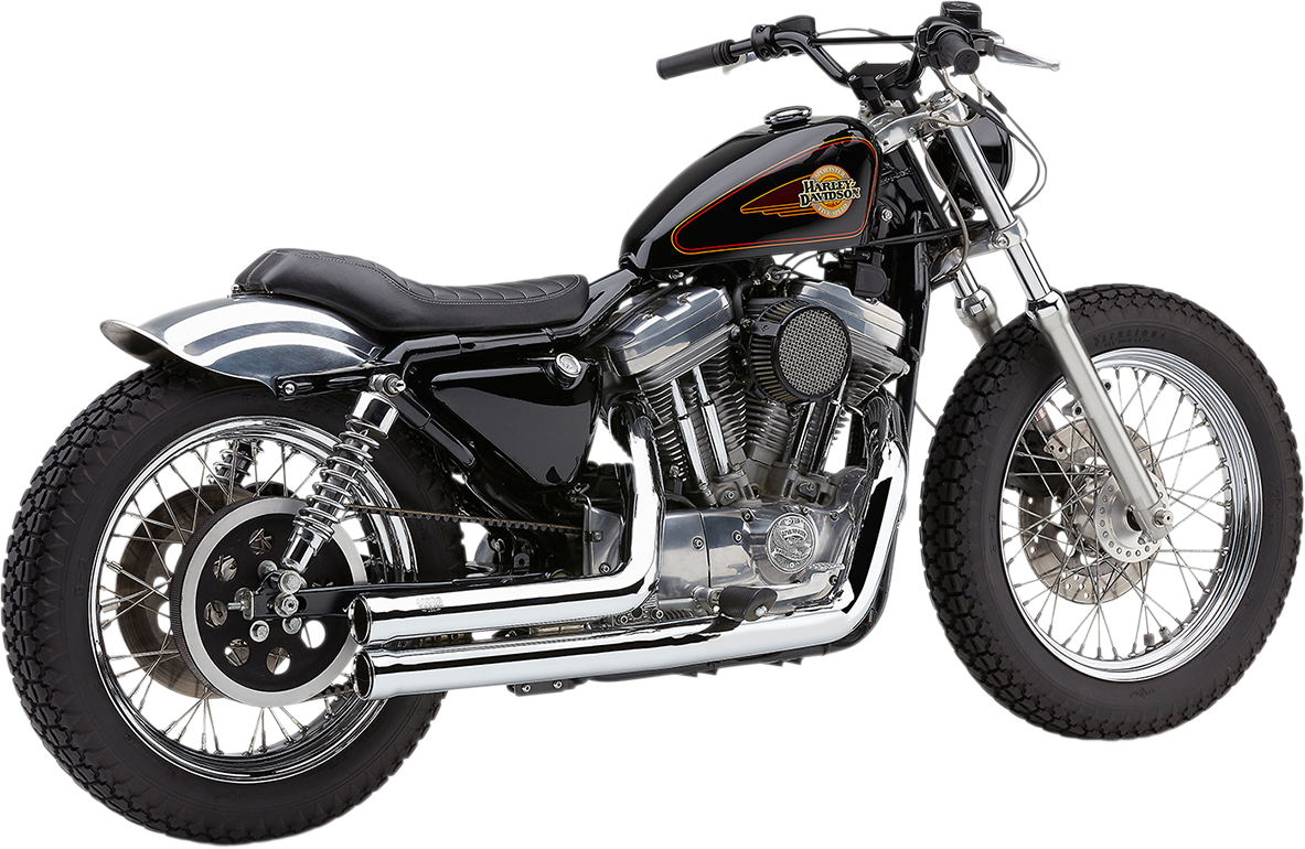 COBRA SPEEDSTER SHORT 909 2-INTO-2 SYSTEMS FOR HARLEY-DAVIDSON 2002 - 2003 Chrome Speedster Short 909 2-Into-2 Exhaust System