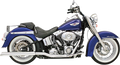 BASSANI XHAUST POWER CURVE TRUE-DUAL CROSSOVER HEADER PIPES MUFFLERS SLANT CUT CHR