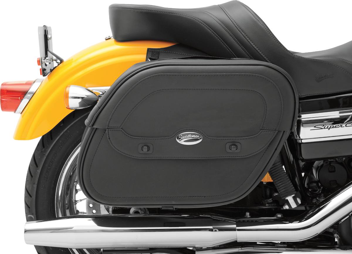 SADDLEMEN CRUIS'N SADDLEBAGS WITH SHOCK CUTAWAY SBAG SHOCK CUTOUT CRSN