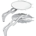 FLAME OVAL MIRRORS FOR HARLEY-DAVIDSON