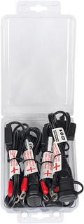 TECMATE 1/4​" EYELET SAE BATTERY CONNECTION LEADS CORD O1 4PACK 1/4 RNG