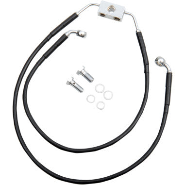 EXTENDED LENGTH STAINLESS STEEL BRAKE LINE KITS FOR HARLEY-DAVIDSON