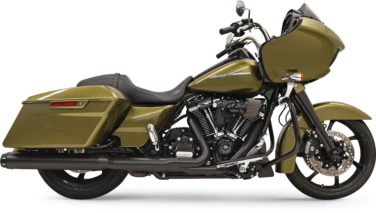 BASSANI XHAUST 4" SLIP-ON QUICK CHANGE SERIES MUFFLERS FOR HARLEY-DAVIDSON 2017 - 2019 Black Quick-Change Series Slip-On Mufflers