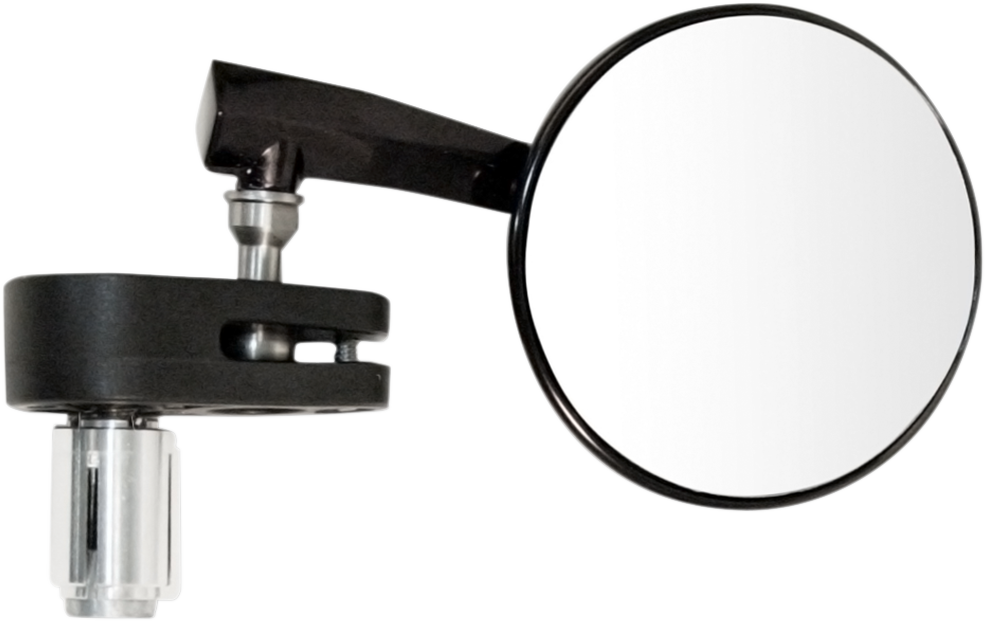 EMGO ALUMINUM 2.5" BAR END MIRRORS MIRROR BAR END R/H BLK