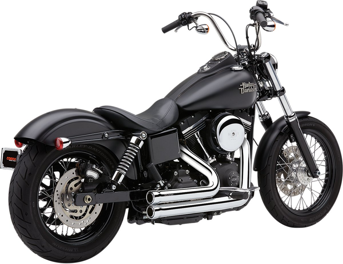 COBRA 909 2-INTO-2 EXHAUST SYSTEMS FOR HARLEY-DAVIDSON 2012 - 2017 Chrome 909 2-Into-2 Exhaust System