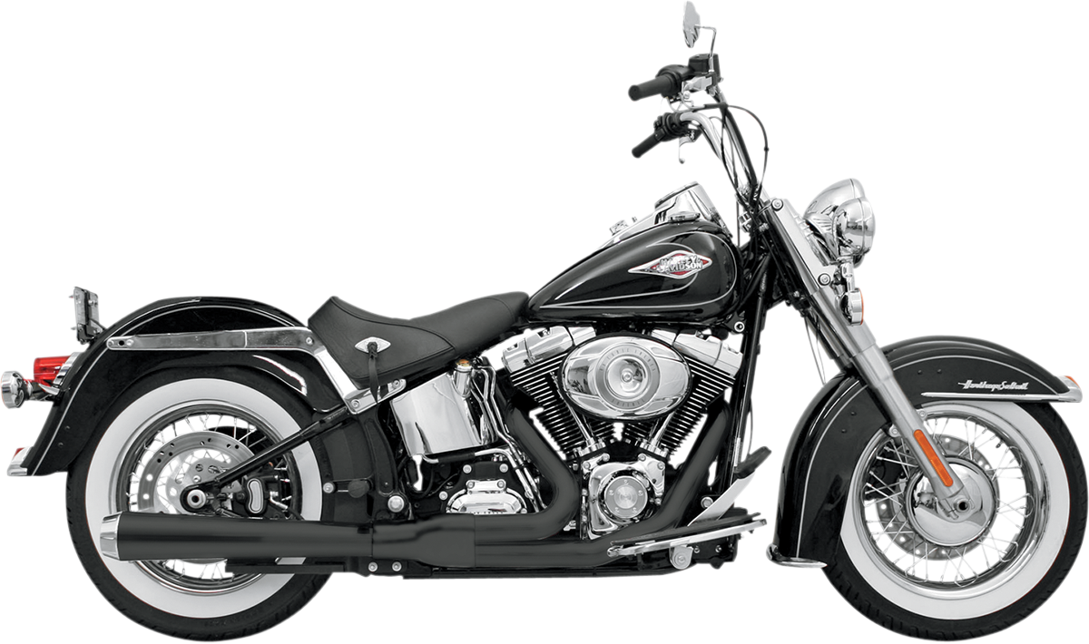 BASSANI XHAUST ROAD RAGE 2-INTO-1 SYSTEMS FOR HARLEY-DAVIDSON 2005 Black Long Road Rage 2-Into-1 Exhaust System