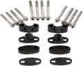 EMGO ALUMINUM HANDLEBAR RISER KITS RISER KIT H/BAR 7/8 BLACK