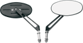 DRAG SPECIALTIES DRAG-NESS STEALTH I AND II MIRRORS MIRROR STEALTH II BLK
