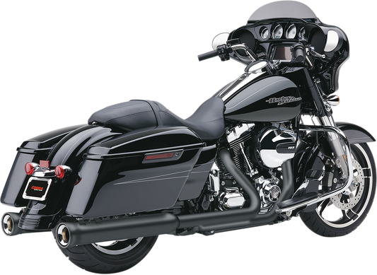 COBRA NH SERIES MUFFLERS FOR HARLEY-DAVIDSON 2017 - 2019 Raven Black NH Series Slip-On Mufflers