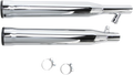 COBRA 3" SLIP-ON MUFFLERS WITH RACE-PRO TIPS FOR HARLEY-DAVIDSON 2005 Chrome/Black 3" Race Pro Tip Slip-On Mufflers