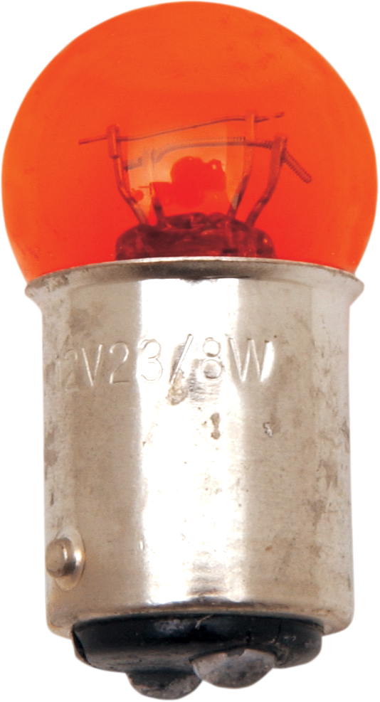 DRAG SPECIALTIES SMALL GLOBE BULB BULB 2FIL 23/8W 12V AMBR