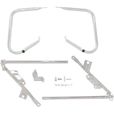 SADDLEBAG GUARDS/SUPPORT KITS FOR HARLEY-DAVIDSON