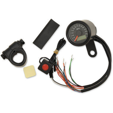 17/8" MINI PROGRAMMABLE ELECTRONIC SPEEDOMETERS WITH INDICATOR LIGHTS FOR HARLEY-DAVIDSON