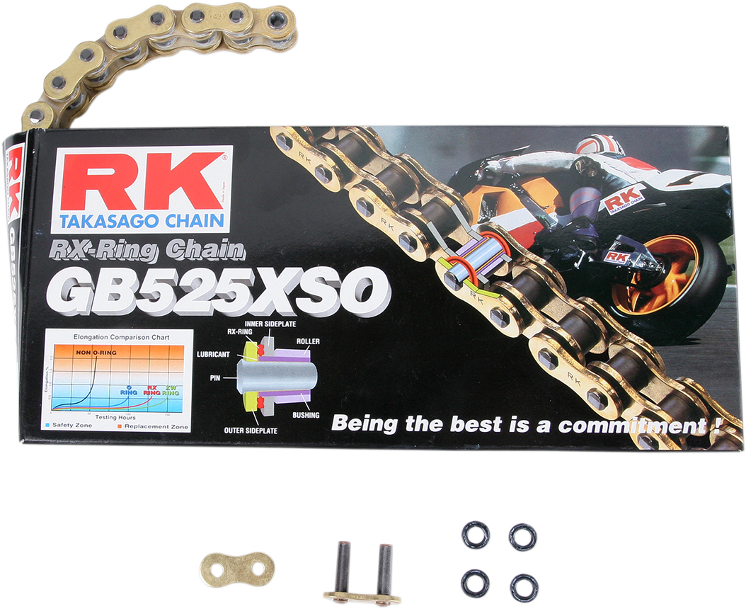 RK X-RING (XSO) CHAIN RK GB525XSO X 108