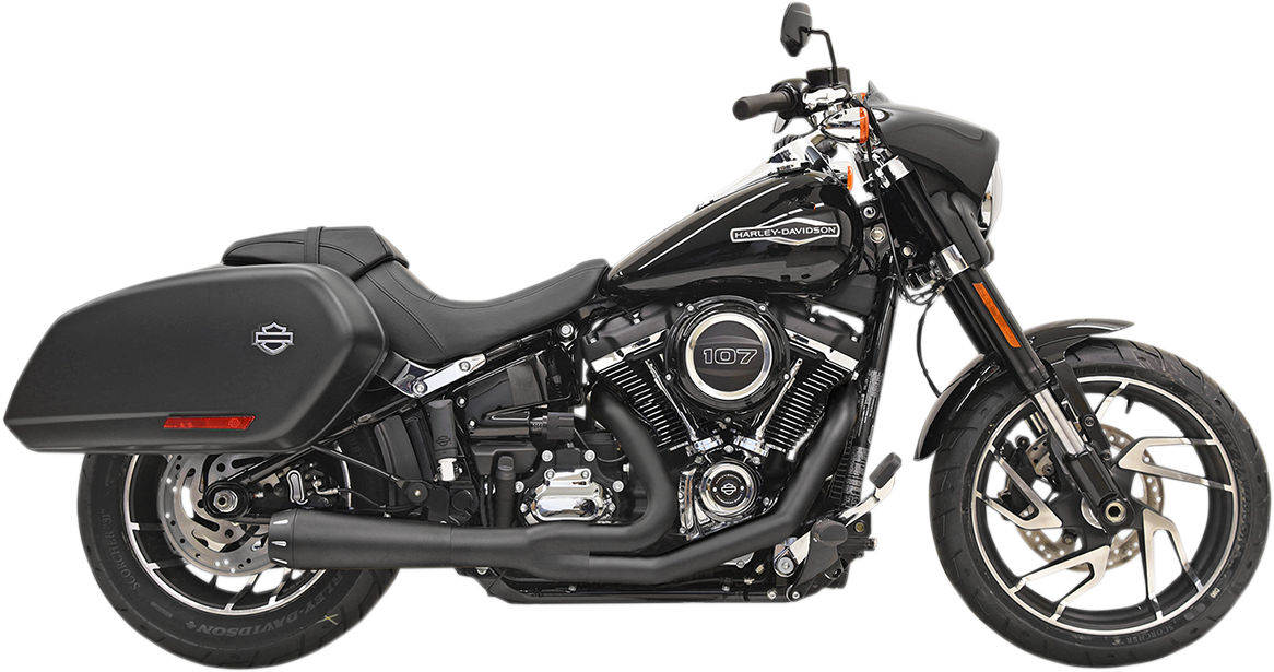 BASSANI XHAUST ROAD RAGE 2-INTO-1 SYSTEMS FOR HARLEY-DAVIDSON 2018 - 2019 Black Road Rage 2-into-1 Exhaust System