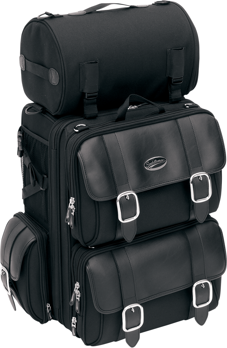 SADDLEMEN S3200DE DELUXE SISSY BAR BAG SISSY BAR BAG S3200DE