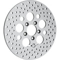 POLISHED STAINLESS STEEL DRILLED BRAKE ROTORS FOR HARLEY-DAVIDSON