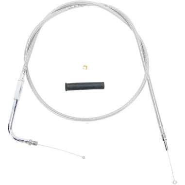 BRAIDED AND BLACK VINYL THROTTLE AND IDLE CABLES FOR HARLEY-DAVIDSON