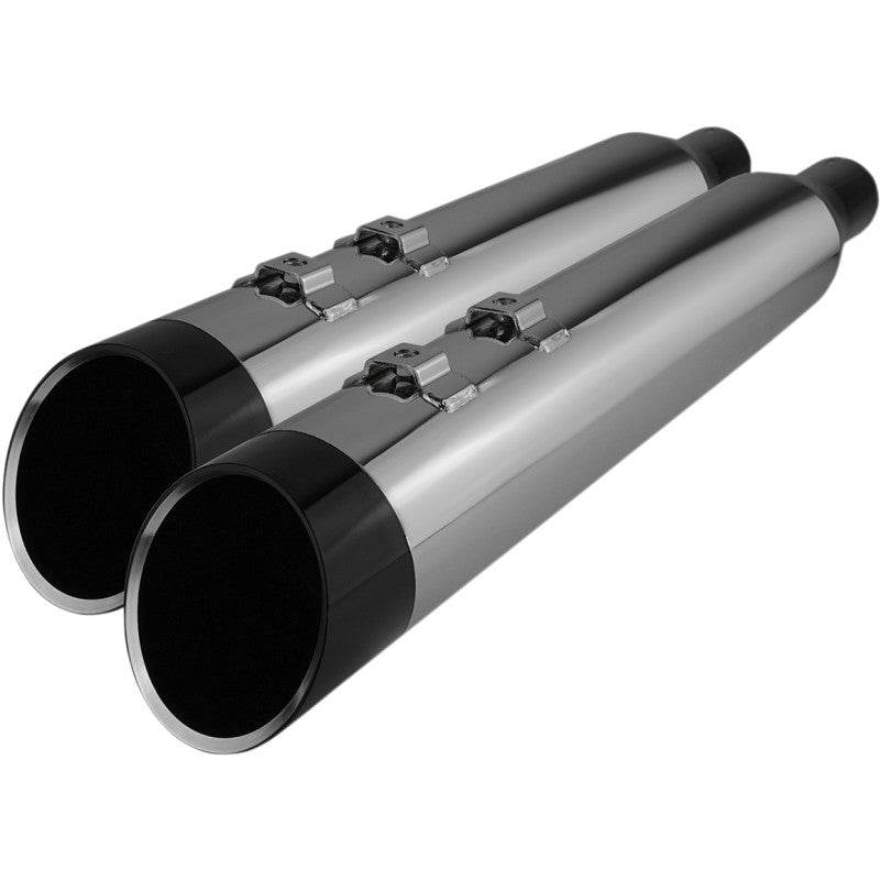 4,50" HP-PLUS® Slip-On-Schalldämpfer mit schwarzem Chromrand für Harley-Davidson