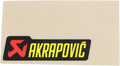 AKRAPOVIC REPLACEMENT PARTS STICKER AKRAPOVIC 70X20
