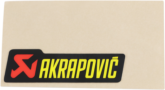 AKRAPOVIC REPLACEMENT PARTS STICKER AKRAPOVIC 70X20