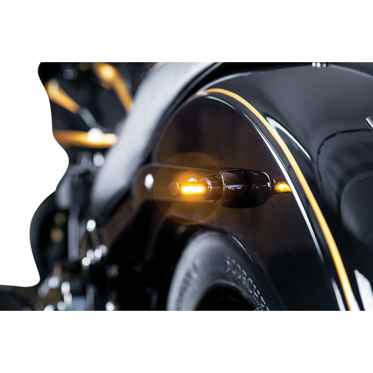 Piloto intermittent pour Harley-Davidson Winglets Micro Turn Signal Lampe arrière