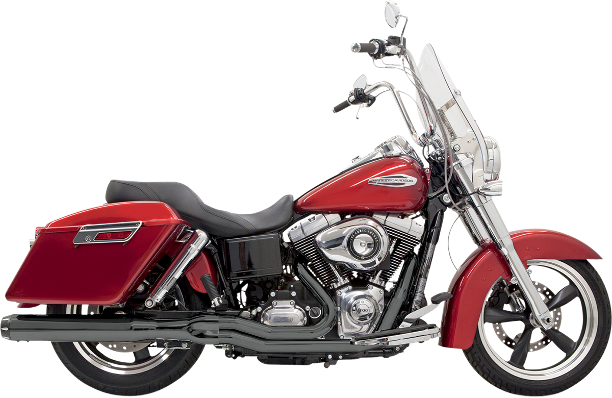 BASSANI XHAUST ROAD RAGE 2-INTO-1 SYSTEMS FOR HARLEY-DAVIDSON 2012 - 2016 Black/Natural Long Road Rage 2-Into-1 Exhaust System