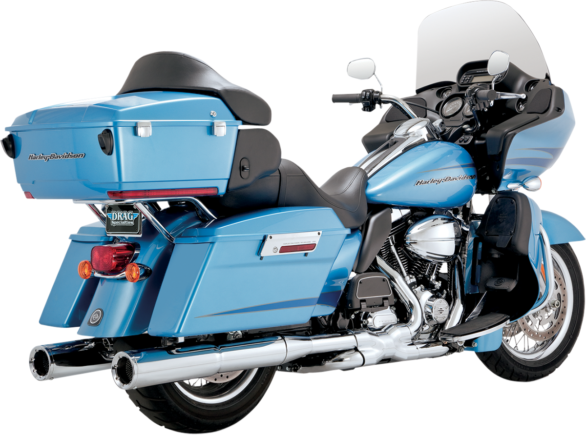 VANCE & HINES 41/2​" HI-OUTPUT SLIP-ON MUFFLERS FOR HARLEY-DAVIDSON 1995 - 2013 Chrome Hi-Output Slip-On Mufflers