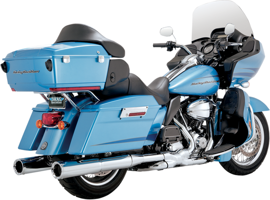 VANCE & HINES 41/2​" HI-OUTPUT SLIP-ON MUFFLERS FOR HARLEY-DAVIDSON 1995 - 2013 Chrome Hi-Output Slip-On Mufflers