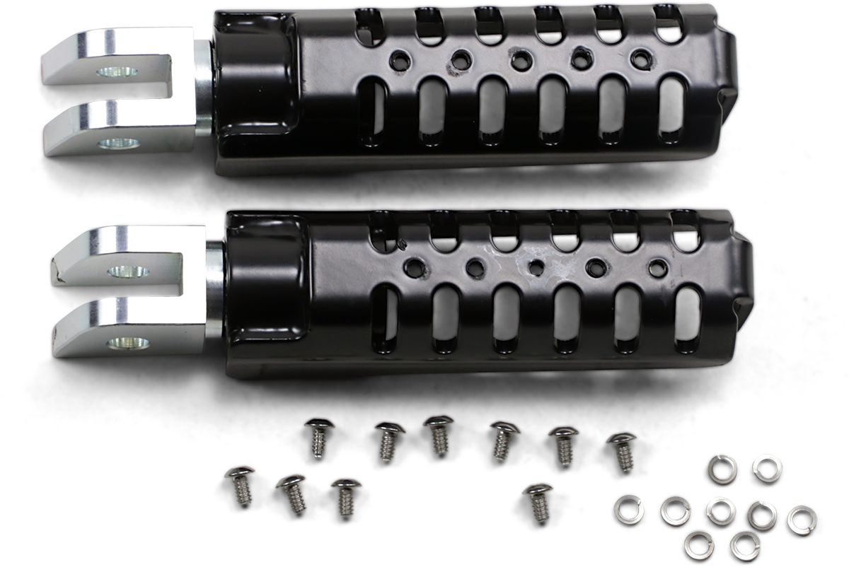 BURLY BRAND RAZORBACK FOOTPEGS PEGS RIDER RAZORBACK BLK