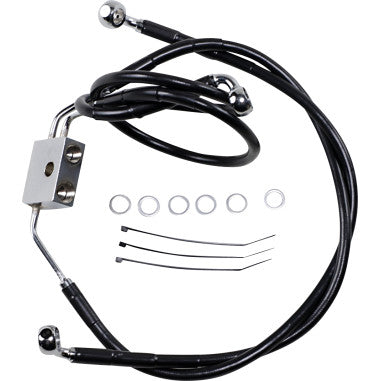 EXTENDED LENGTH STAINLESS STEEL BRAKE LINE KITS FOR HARLEY-DAVIDSON