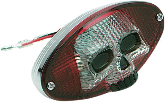 DRAG SPECIALTIES TAILLIGHTS RED/CLEAR SKULL TAILIGHT