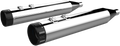 KHROME WERKS 4.50" HP-PLUS® SLIP-ON MUFFLERS FOR HARLEY-DAVIDSON 2009 4.50" Chrome/Black HP-Plus® Slip-On Mufflers