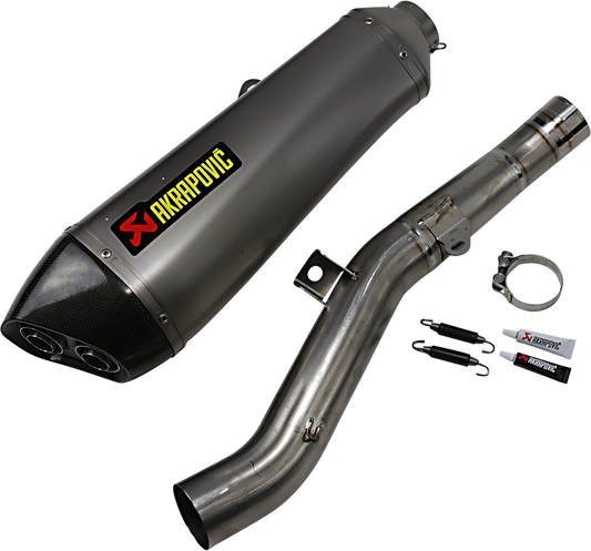 AKRAPOVIC SLIP-ON SERIES MUFFLERS MUFFLER TI/CF CONCOURS