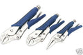 Set of 3 Professional Quality Autogrip Pliers