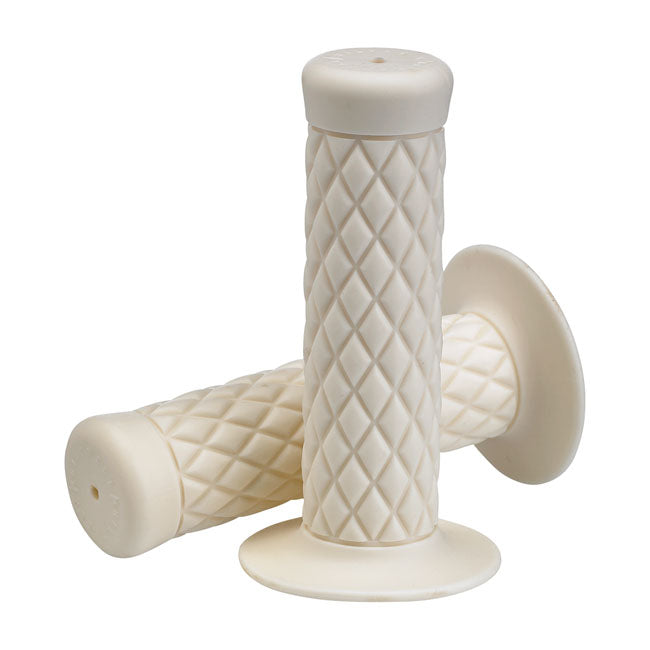 Biltwell 7/8" Tpv Grips Thruster White For Harley Davidson